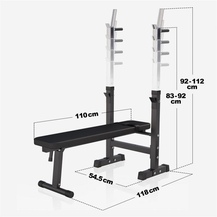 Banc de musculation avec support de barre - Gorilla Sports France