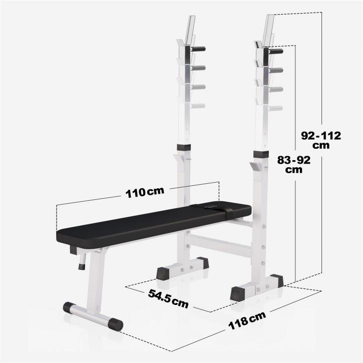 Banc de musculation avec support de barre - Gorilla Sports France