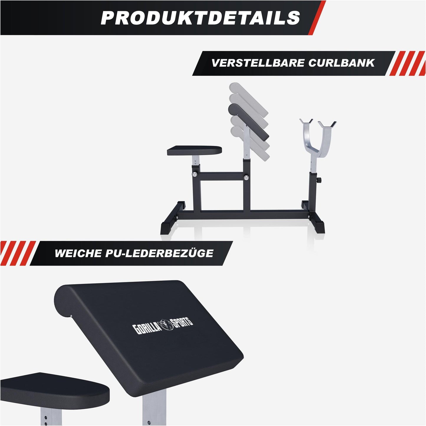 Banc de musculation pour biceps