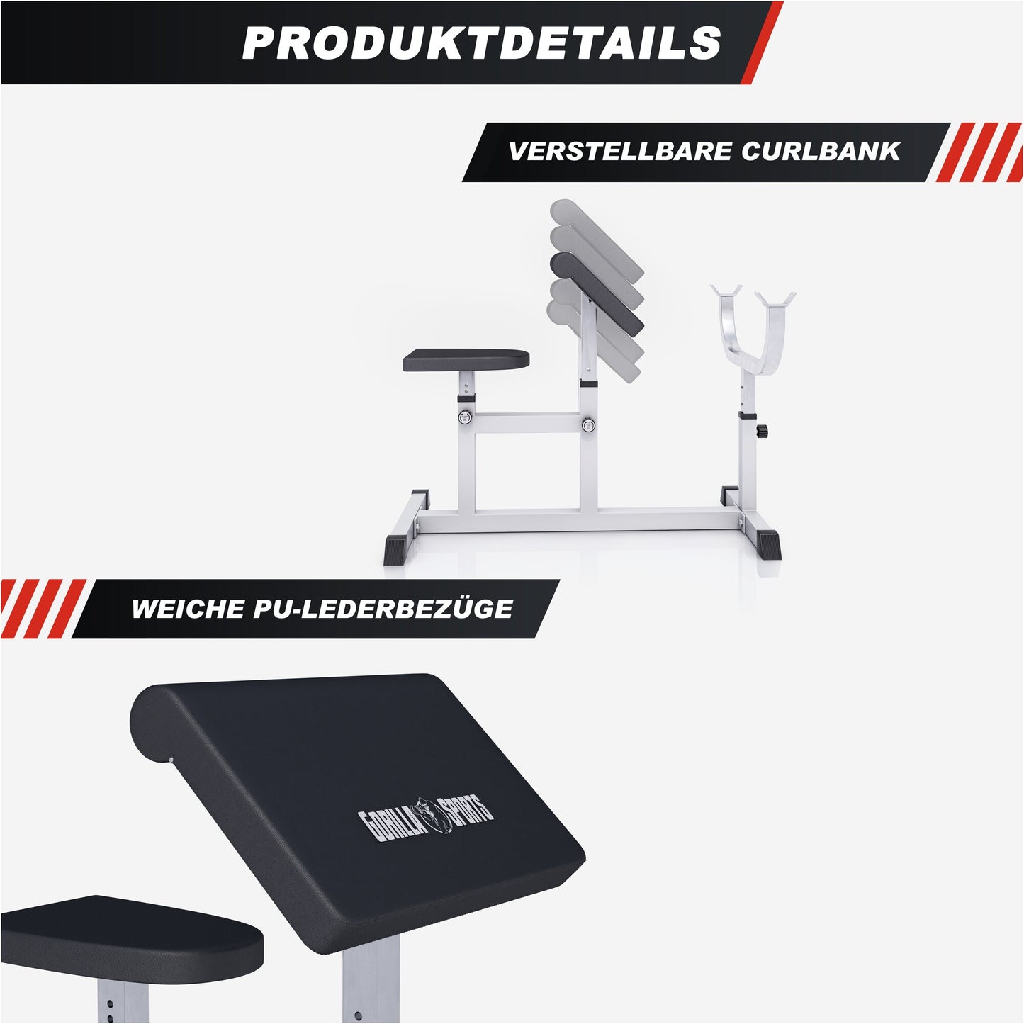 Banc de musculation pour biceps