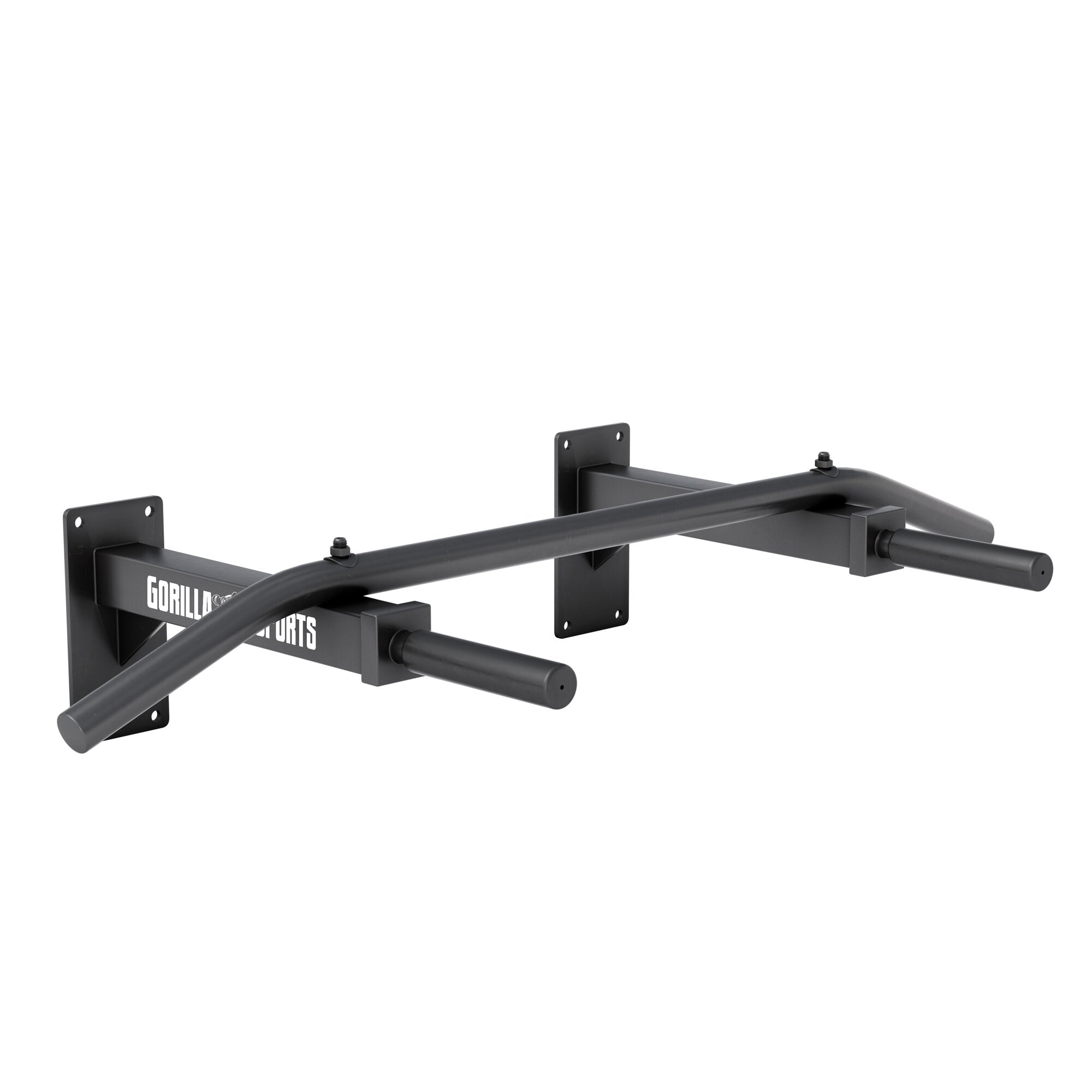 GORILLA SPORTS Dips Barres Parallèles Réglables 80-100 Cm - Station Dips Musculation Charge Max 500 Kg, Noir