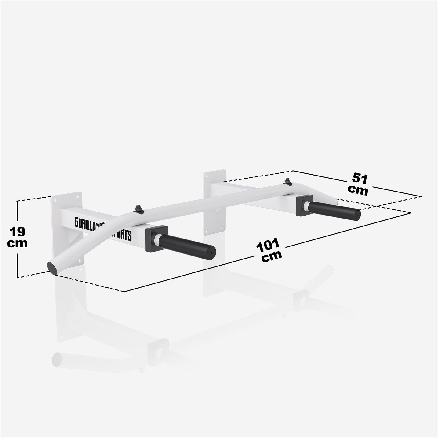 Barre de traction murale à 3 prises