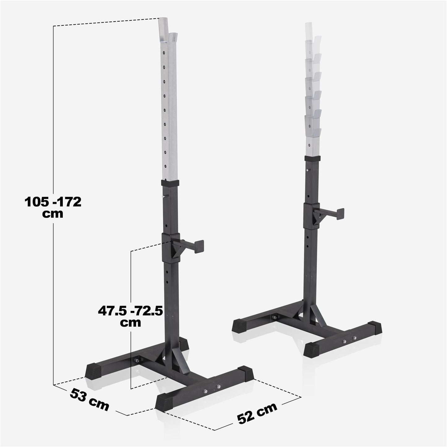 Rack de rangement pour haltères longs - Gorilla Sports France