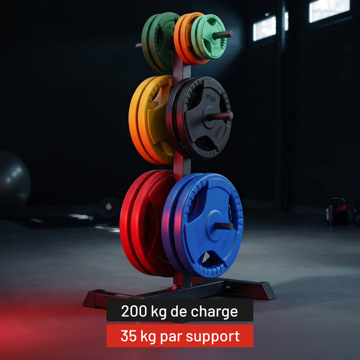 Rack de rangement pour haltères