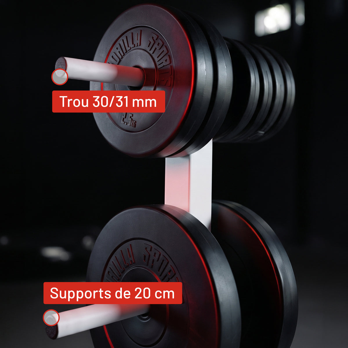 Rack de rangement pour haltères