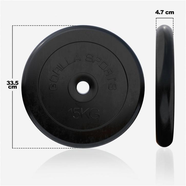 Disques d'haltères en caoutchouc - Gorilla Sports France