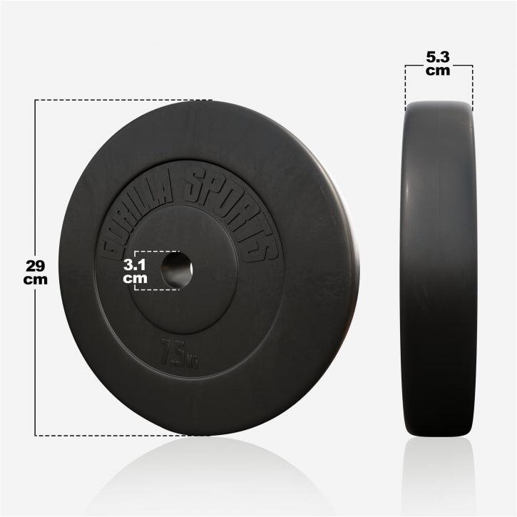 Disques d’haltères en plastique - Gorilla Sports France