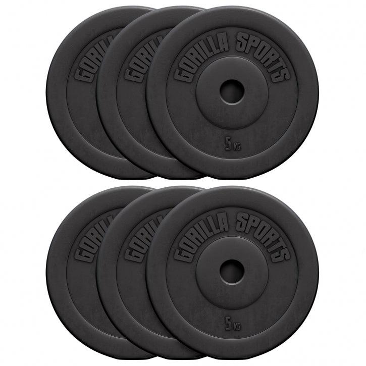Disques d’haltères en plastique - Gorilla Sports France