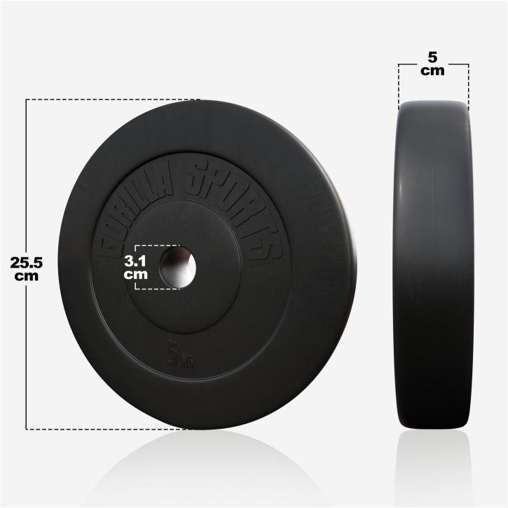 Disques d’haltères en plastique - Gorilla Sports France