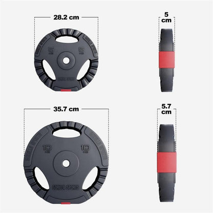 Disques d'haltères en plastique avec grip - Gorilla Sports France
