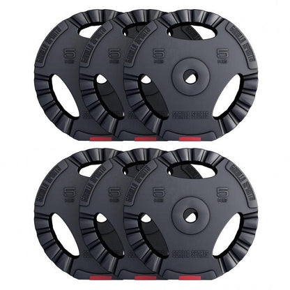 Disques d'haltères en plastique avec grip - Gorilla Sports France