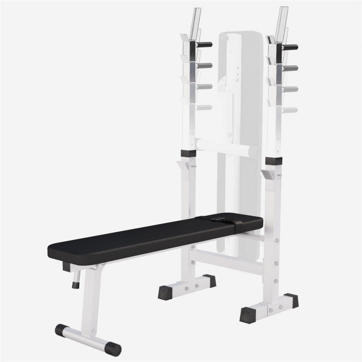 Banc de musculation avec set d'haltères longs - Gorilla Sports France