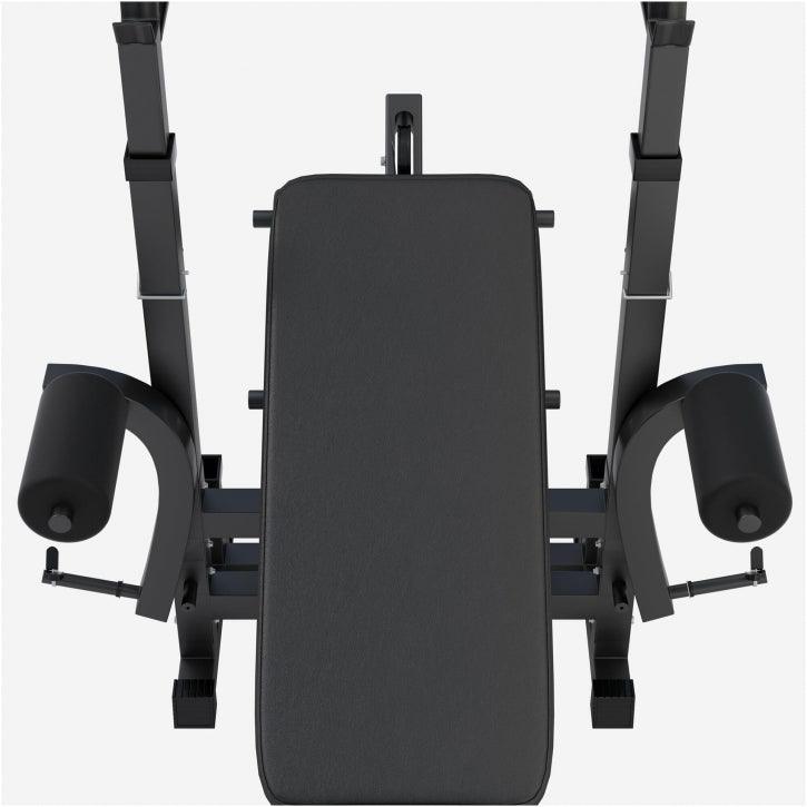 Banc de musculation universel avec set d'haltères 40 - 100 kg en plastique - Gorilla Sports France