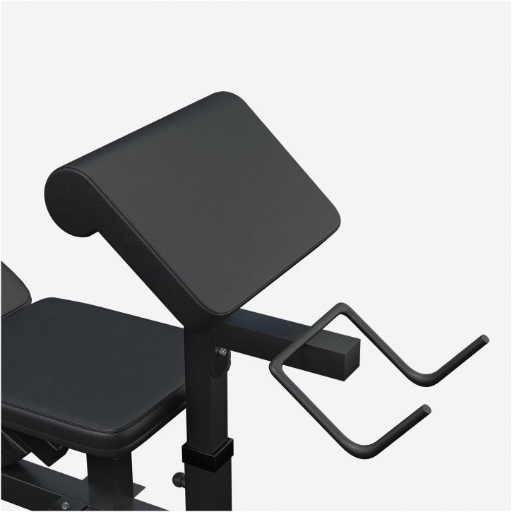 Banc de musculation universel avec set d'haltères 40 - 100 kg en plastique - Gorilla Sports France
