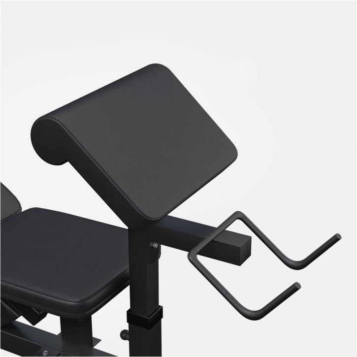 Banc de musculation universel avec set d'haltères 40 - 100 kg en plastique - Gorilla Sports France