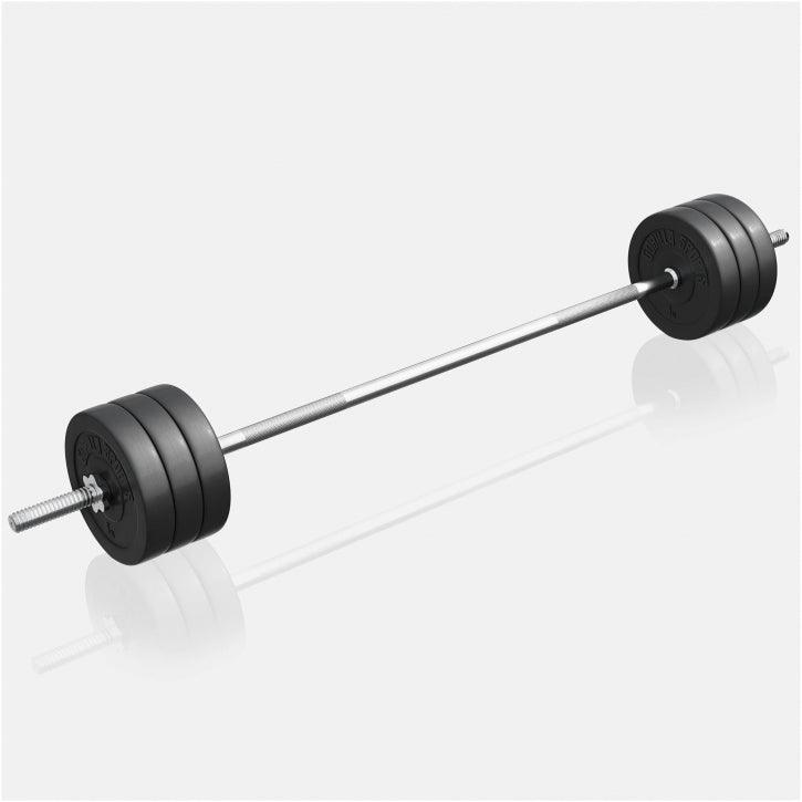 Banc de musculation universel avec set d'haltères 40 - 100 kg en plastique - Gorilla Sports France