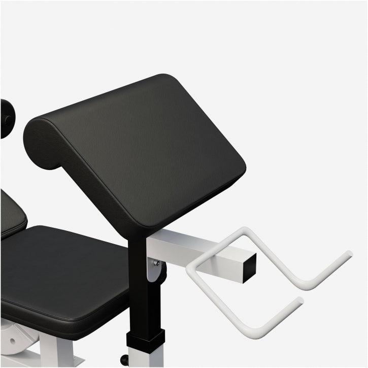 Banc de musculation universel avec set d'haltères 40 - 100 kg en plastique - Gorilla Sports France