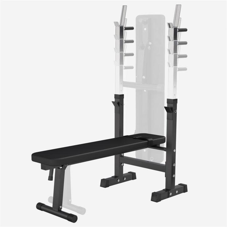 Banc de musculation avec set d'haltères longs - Gorilla Sports France