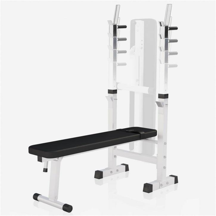 Banc de musculation avec set d'haltères longs - Gorilla Sports France