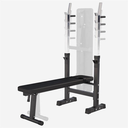 Banc de musculation avec set d'haltères longs - Gorilla Sports France