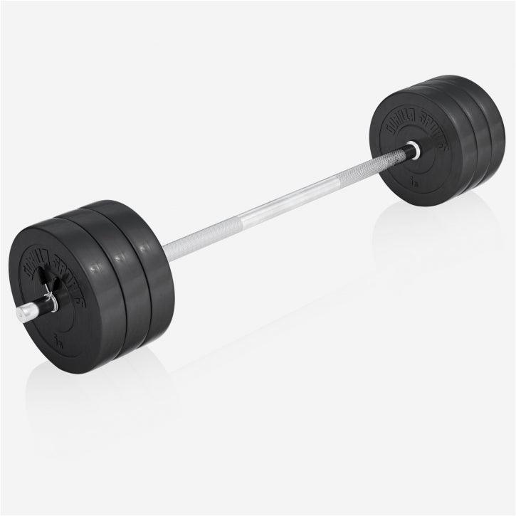 Banc de musculation avec set d'haltères longs - Gorilla Sports France
