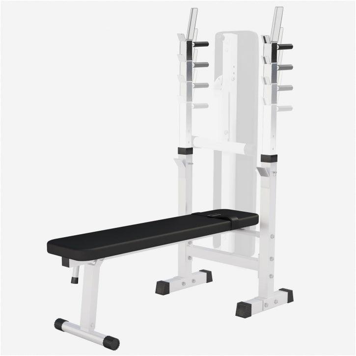 Banc de musculation avec set d'haltères longs - Gorilla Sports France