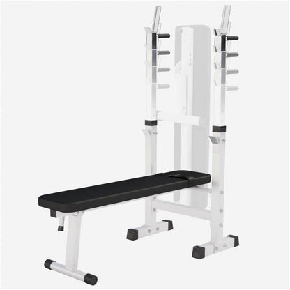 Banc de musculation avec set d'haltères longs - Gorilla Sports France