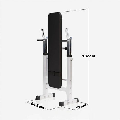 Banc de musculation avec set d'haltères longs - Gorilla Sports France