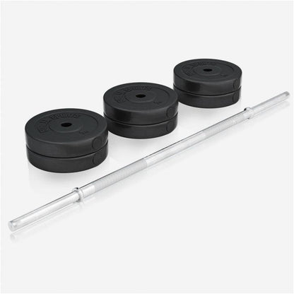 Banc de musculation avec set d'haltères longs - Gorilla Sports France