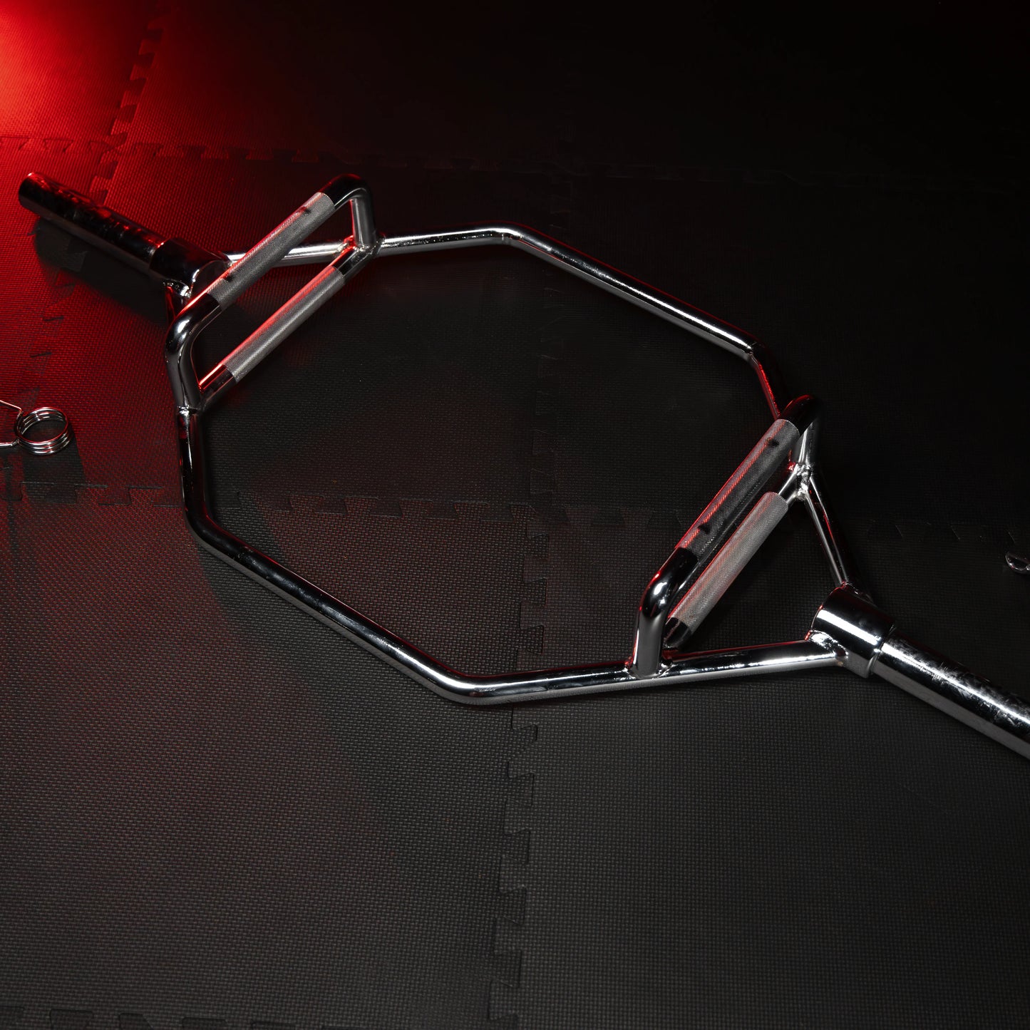 Barre hexagonale olympique en chrome - Trap bar