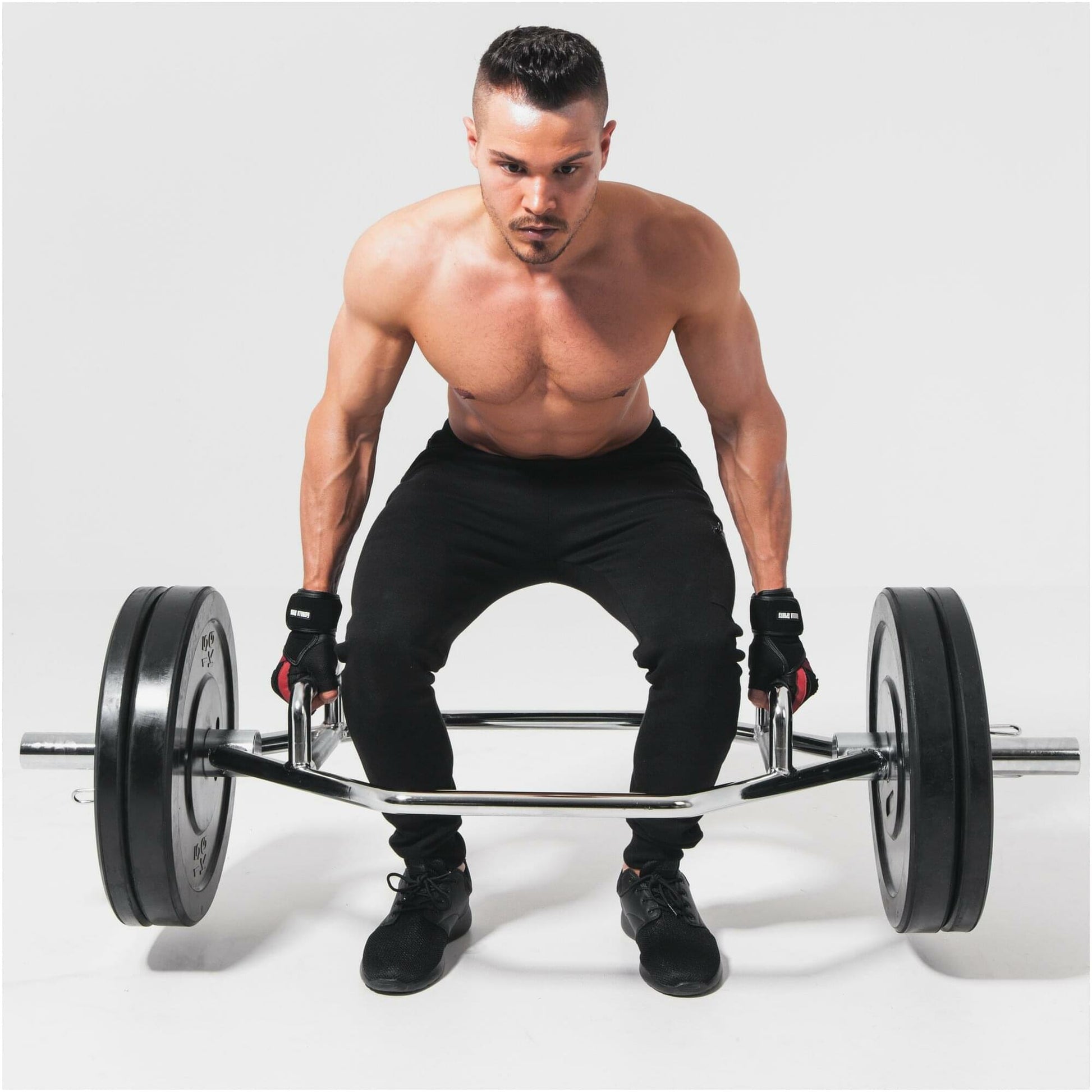 Barre hexagonale en chrome - Gorilla Sports France