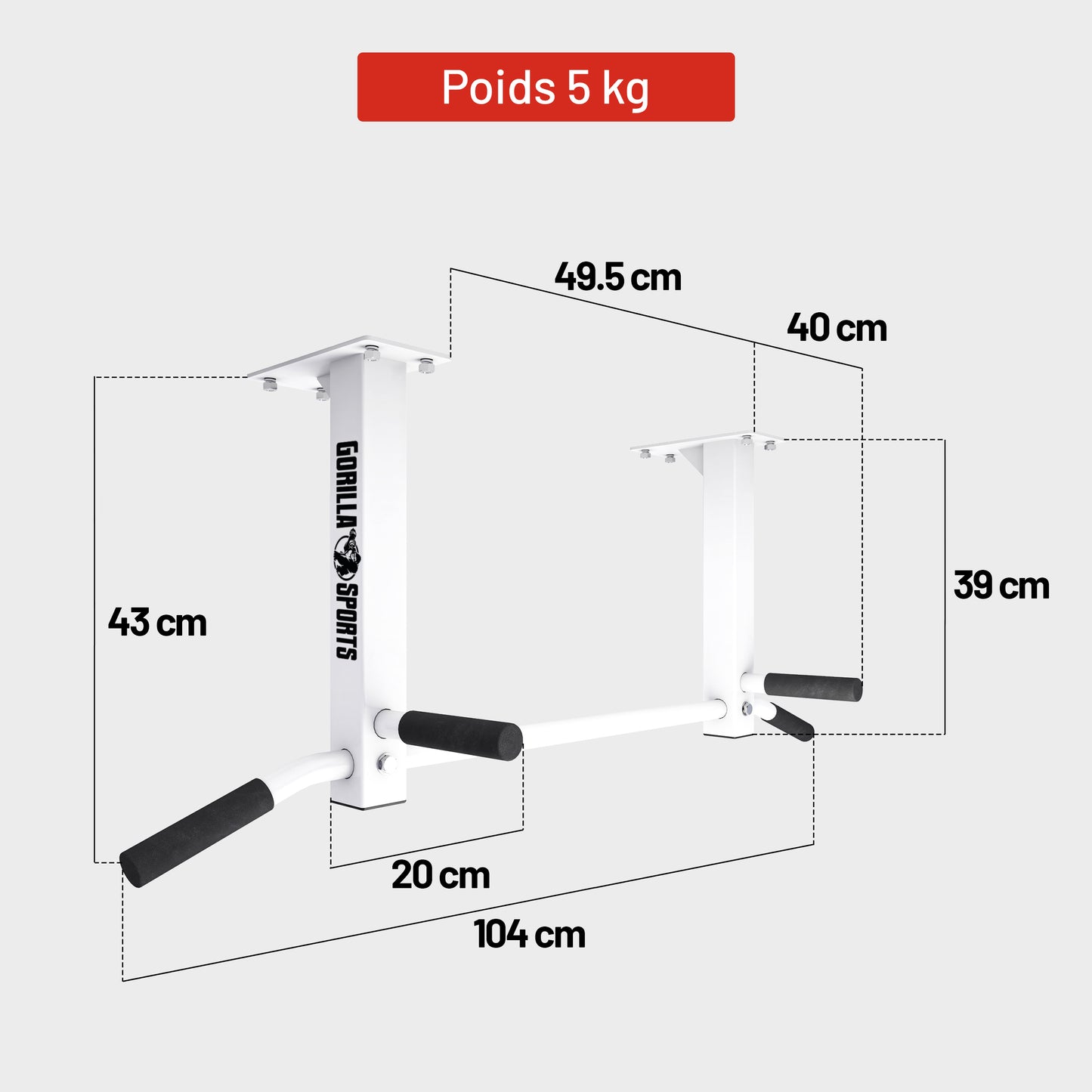 Barre de traction pour plafond