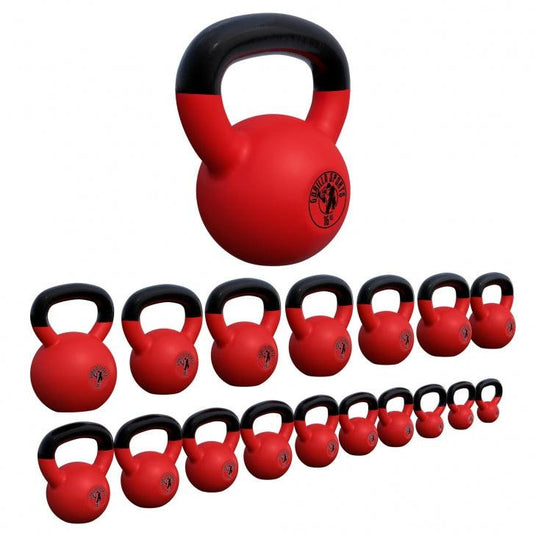 Kettlebell en fonte avec revêtement en vinyle - Gorilla Sports France
