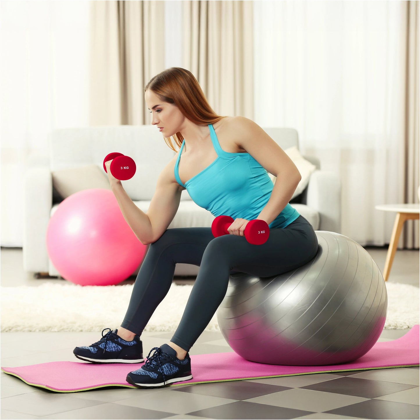 Haltères en néoprène