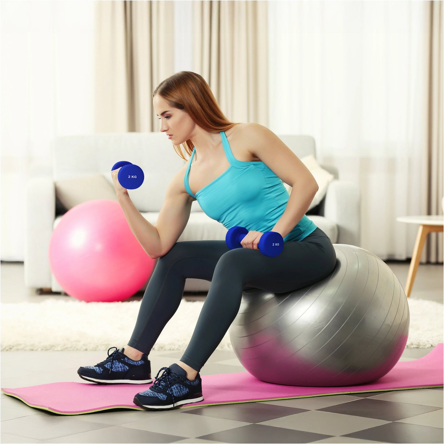 Haltères en néoprène