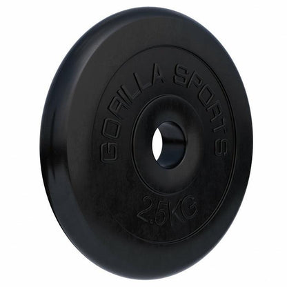 Disques d'haltères en caoutchouc - Gorilla Sports France