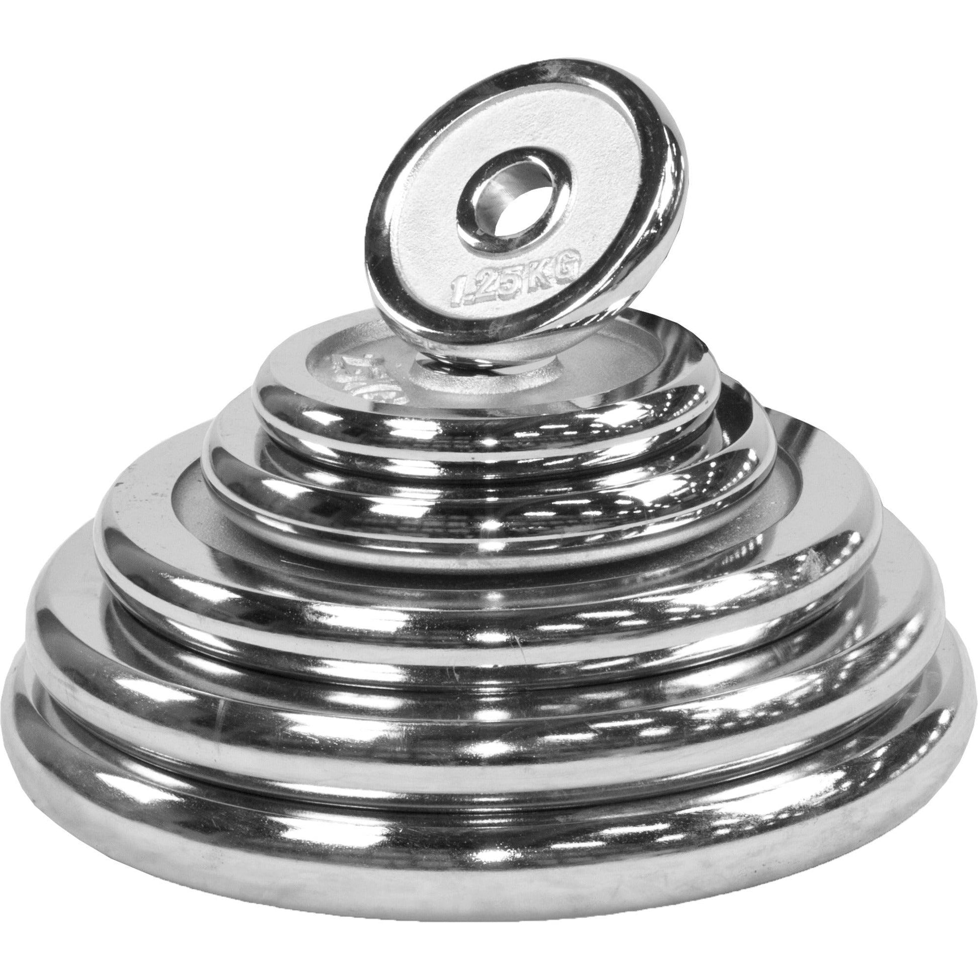 Set d'haltères SZ-Curl chromés 35 kg - Gorilla Sports France