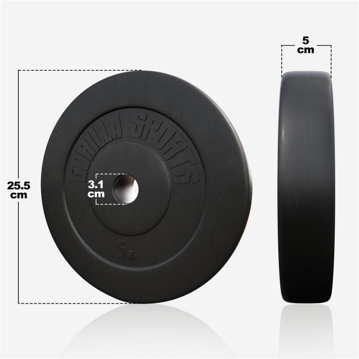 Disques d’haltères en plastique - Gorilla Sports France