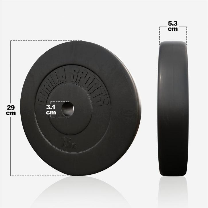 Disques d’haltères en plastique - Gorilla Sports France