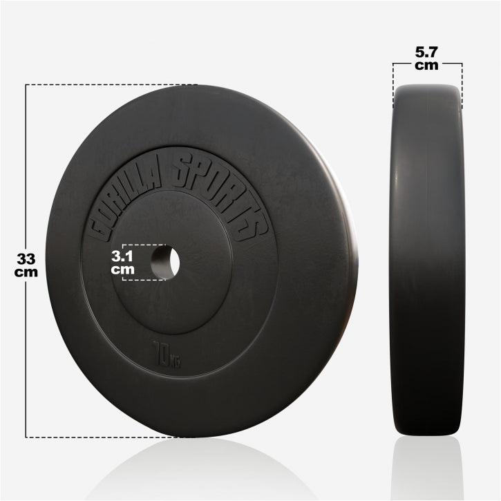 Disques d’haltères en plastique - Gorilla Sports France