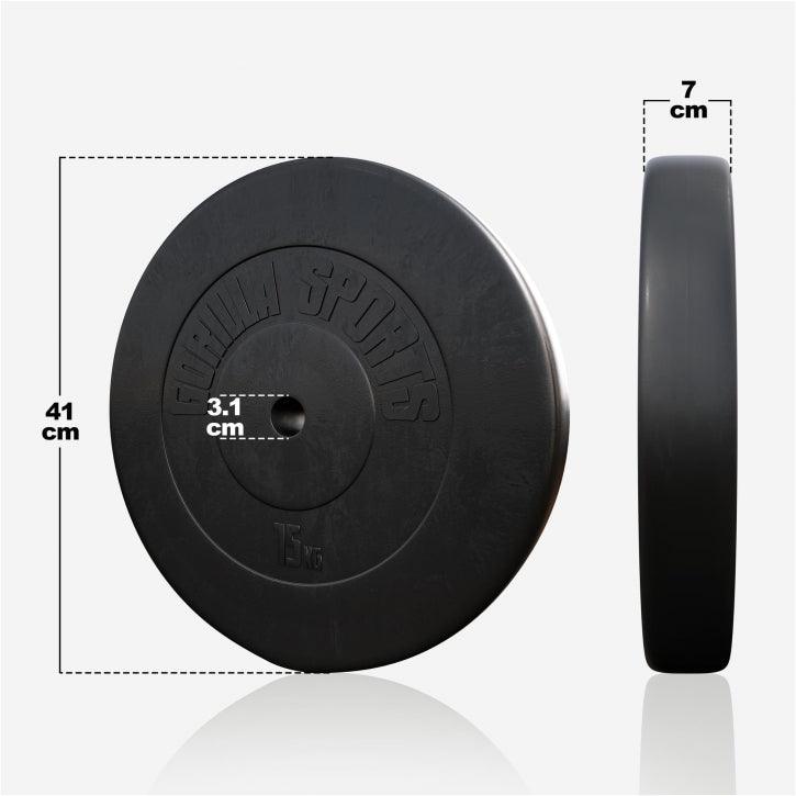 Disques d’haltères en plastique - Gorilla Sports France
