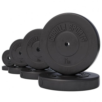 Disques d’haltères en plastique - Gorilla Sports France