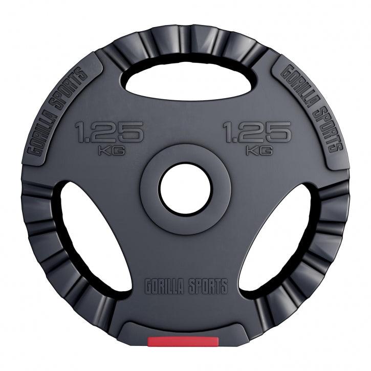 Disques d'haltères en plastique avec grip - Gorilla Sports France