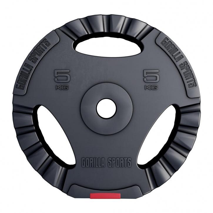 Disques d'haltères en plastique avec grip - Gorilla Sports France