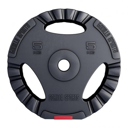 Disques d'haltères en plastique avec grip - Gorilla Sports France