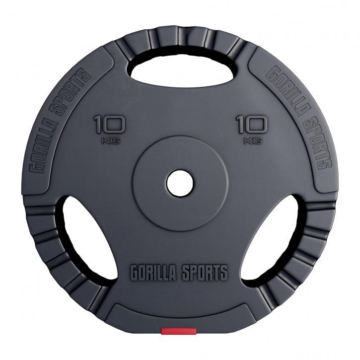 Disques d'haltères en plastique avec grip - Gorilla Sports France
