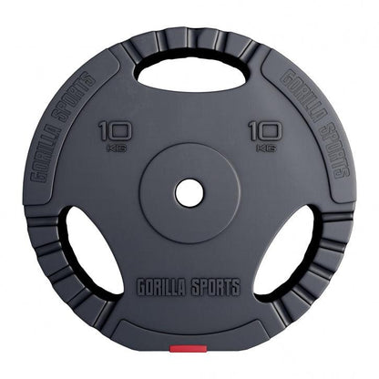 Disques d'haltères en plastique avec grip - Gorilla Sports France