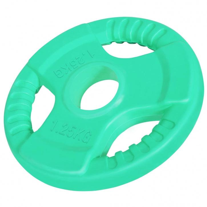 Disque olympique en caoutchouc 50/51mm avec poignées grip - Gorilla Sports France