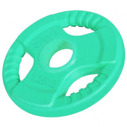 Disque olympique en caoutchouc 50/51mm avec poignées grip - Gorilla Sports France
