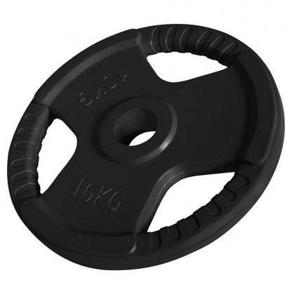 Disque olympique en caoutchouc 50/51mm avec poignées grip - Gorilla Sports France